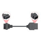 OBD1 till OBD2 Diagnostikverktyg Toyota 17-pin till 16-pin OBDII Connector