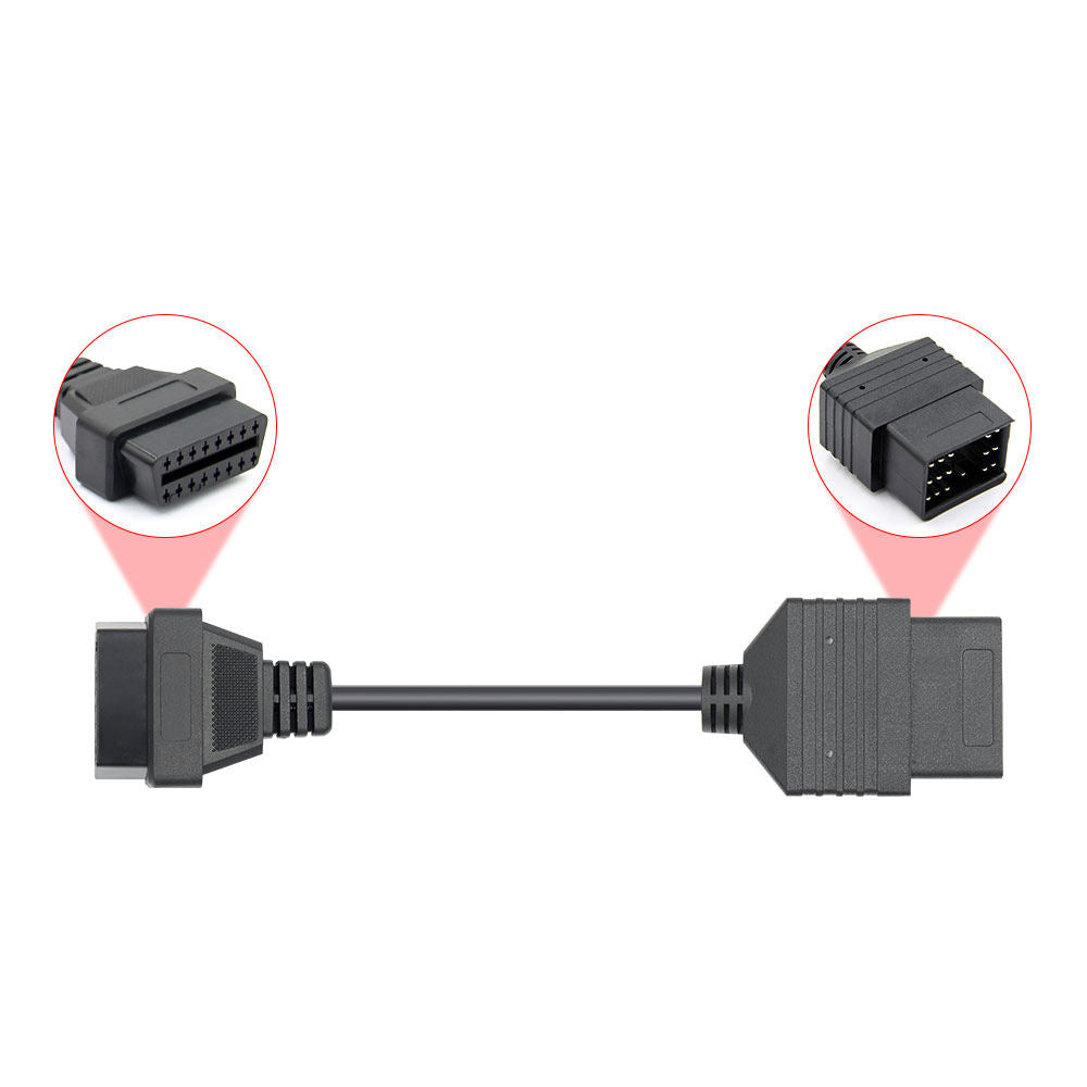 OBD1 till OBD2 Diagnostikverktyg Toyota 17-pin till 16-pin OBDII Connector