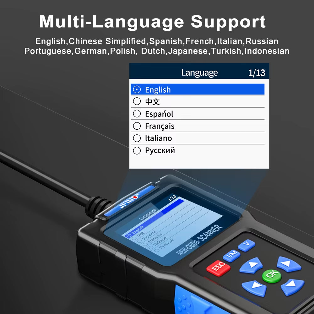 Felkodsläsare - JFIND JF700 OBD2 Diagnosverktyg
