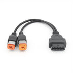 16PIN OBD2 Connector 2IN1 4PIN+6PIN för Harley Motorcycle