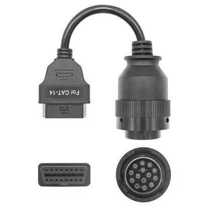 14pin OBD Connector för CAT Lastbilar