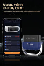 ELM327 OBD2-kodläsare DA200 med AI-intelligent diagnostik och 25k80-chip Felkodsläsare