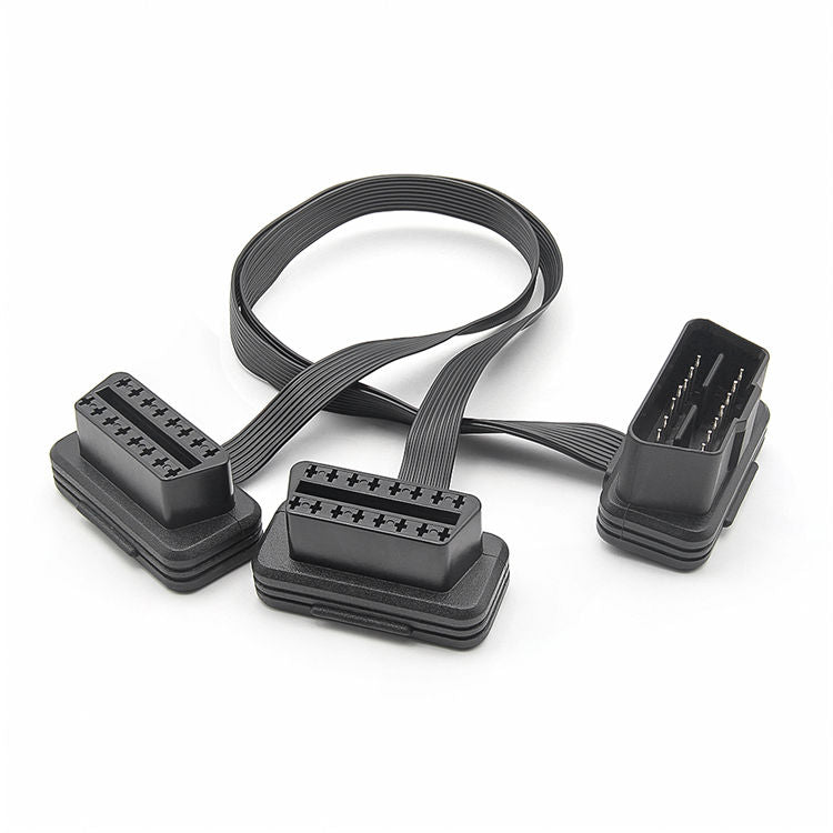 2 i 1 8 Pin OBD2 Förlängnings Y-Kabel för Bildiagnosverktyg
