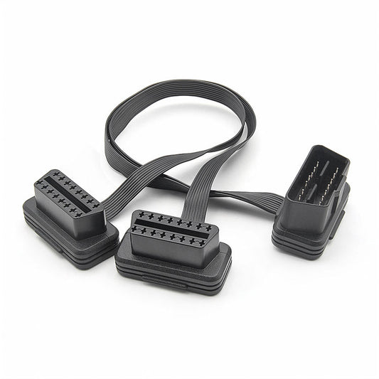 2 i 1 8 Pin OBD2 Förlängnings Y-Kabel för Bildiagnosverktyg