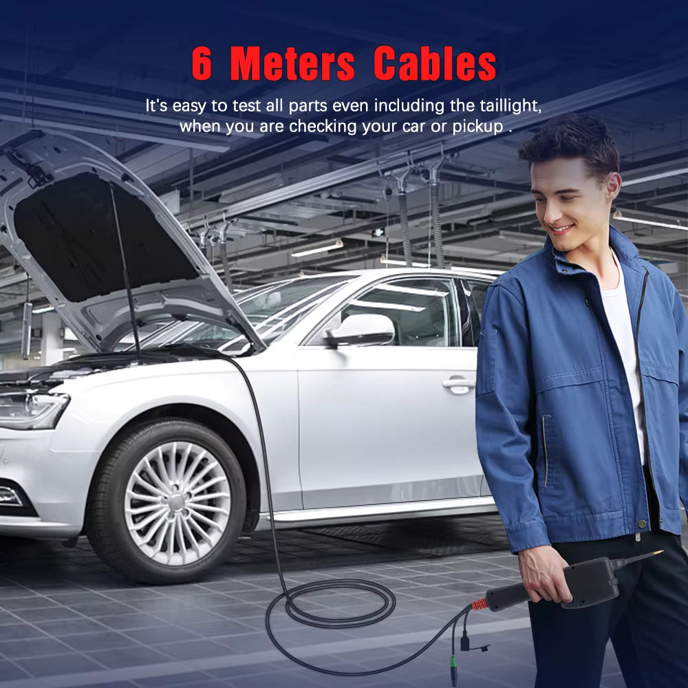 Topdiag P200 – Smart kretsprovare / Power Probe-testare med oscilloskop & batteritest (9–30V, 2,4″ TFT) Testverktyg