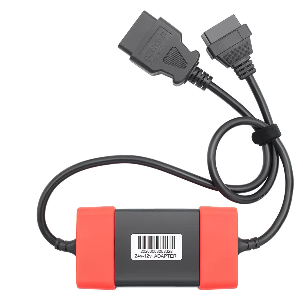 24V → 12V OBD2 Adapter Cable for Truck/Diesel – for diagnosis with 12V OBD2 Scanners