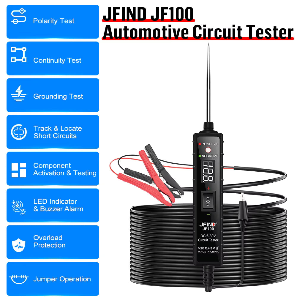 JFIND JF100 Power Probe / kretsprovare med digital display