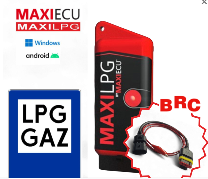 MaxiLPG diagnosinterface med multiplexer + BRC-adapter – LPG diagnosverktyg för gasbilar