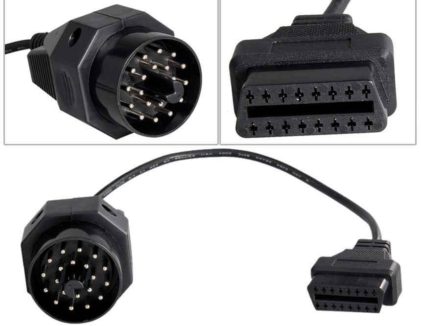 Adapterkabel - BMW 20 - pin male till OBD2 - Felkodsläsare