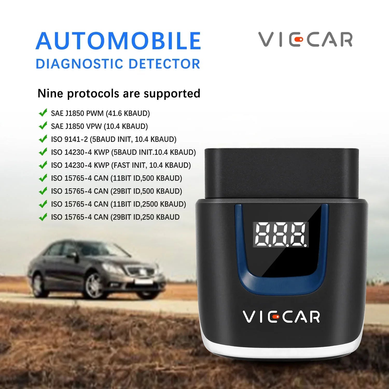 Car Diagnostic Tool Code Reader Viecar VP001 OBD2 Scanner - Viecar