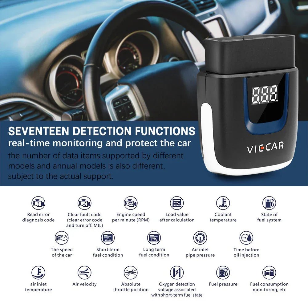 Car Diagnostic Tool Code Reader Viecar VP001 OBD2 Scanner - Viecar