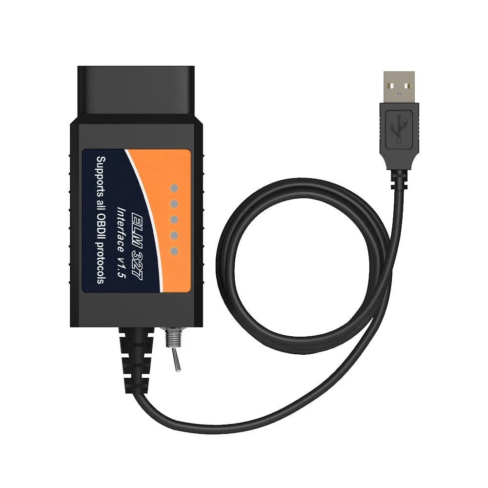 ELM327 USB Diagnoskabel med Switch – HS - CAN & MS - CAN – För FORScan - Felkodsläsare
