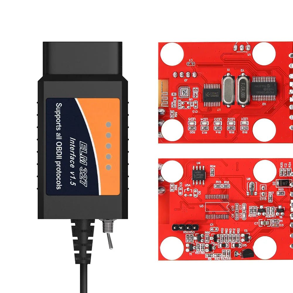 ELM327 USB Diagnoskabel med Switch – HS - CAN & MS - CAN – För FORScan - Felkodsläsare