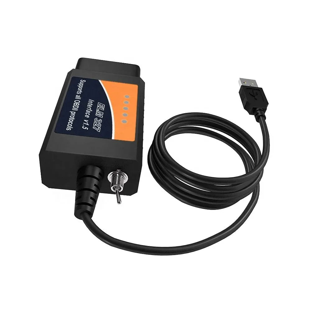 ELM327 USB Diagnoskabel med Switch – HS - CAN & MS - CAN – För FORScan - Felkodsläsare