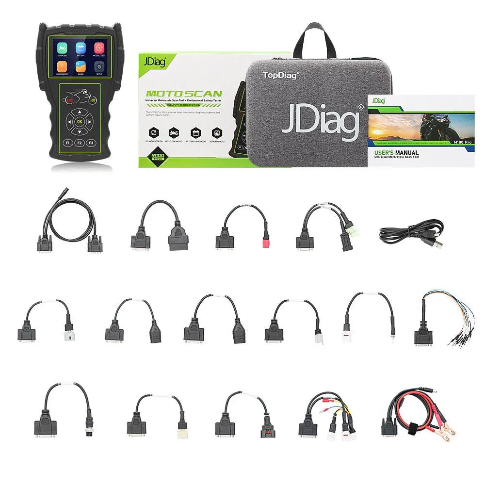 JDiag M100 Pro Universell Motorcykel OBD2 Diagnostik Scanner - JDiag