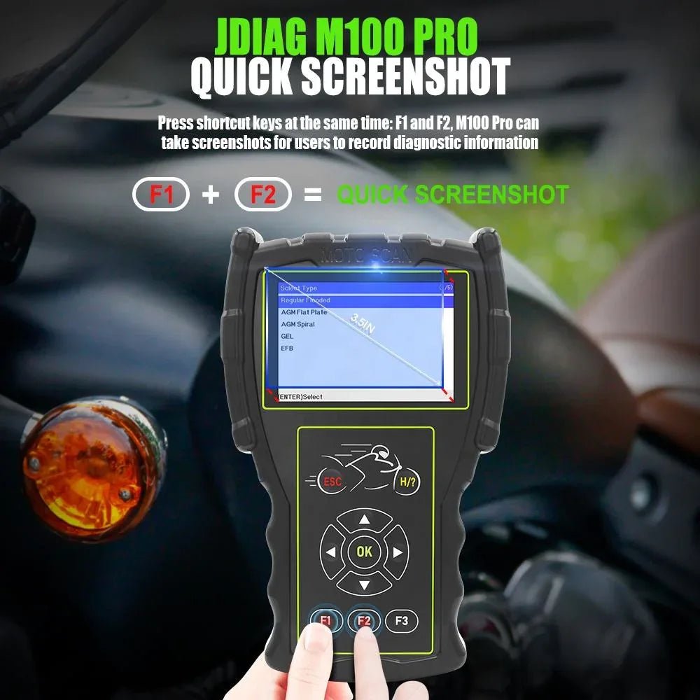 JDiag M100 Pro Universell Motorcykel OBD2 Diagnostik Scanner - JDiag