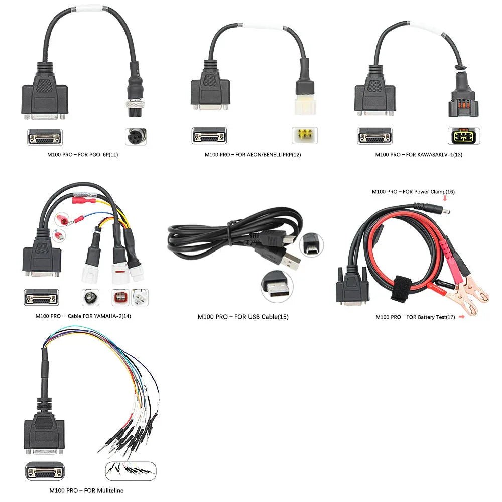 JDiag M100 Pro Universell Motorcykel OBD2 Diagnostik Scanner - JDiag