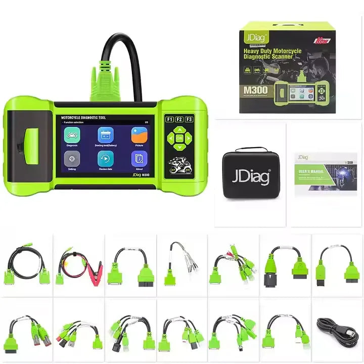 Jdiag M300 Motorcykeldiagnosverktyg med 5.0'' Display - JDiag