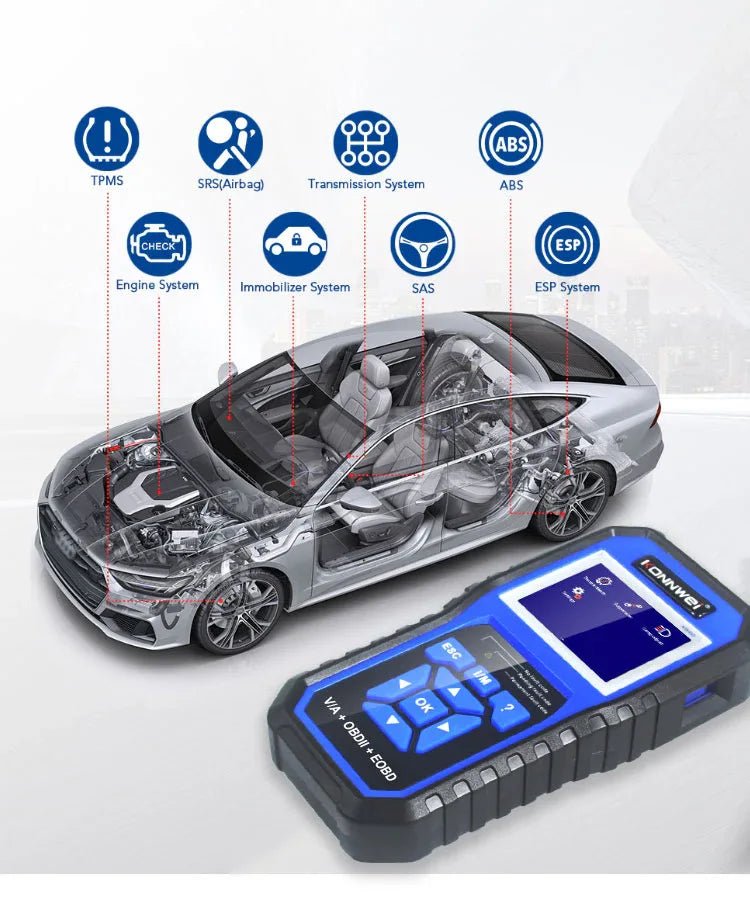 KONNWEI KW450 – Fullsystem­scanner för VAG + OBD2/EOBD - Konnwei