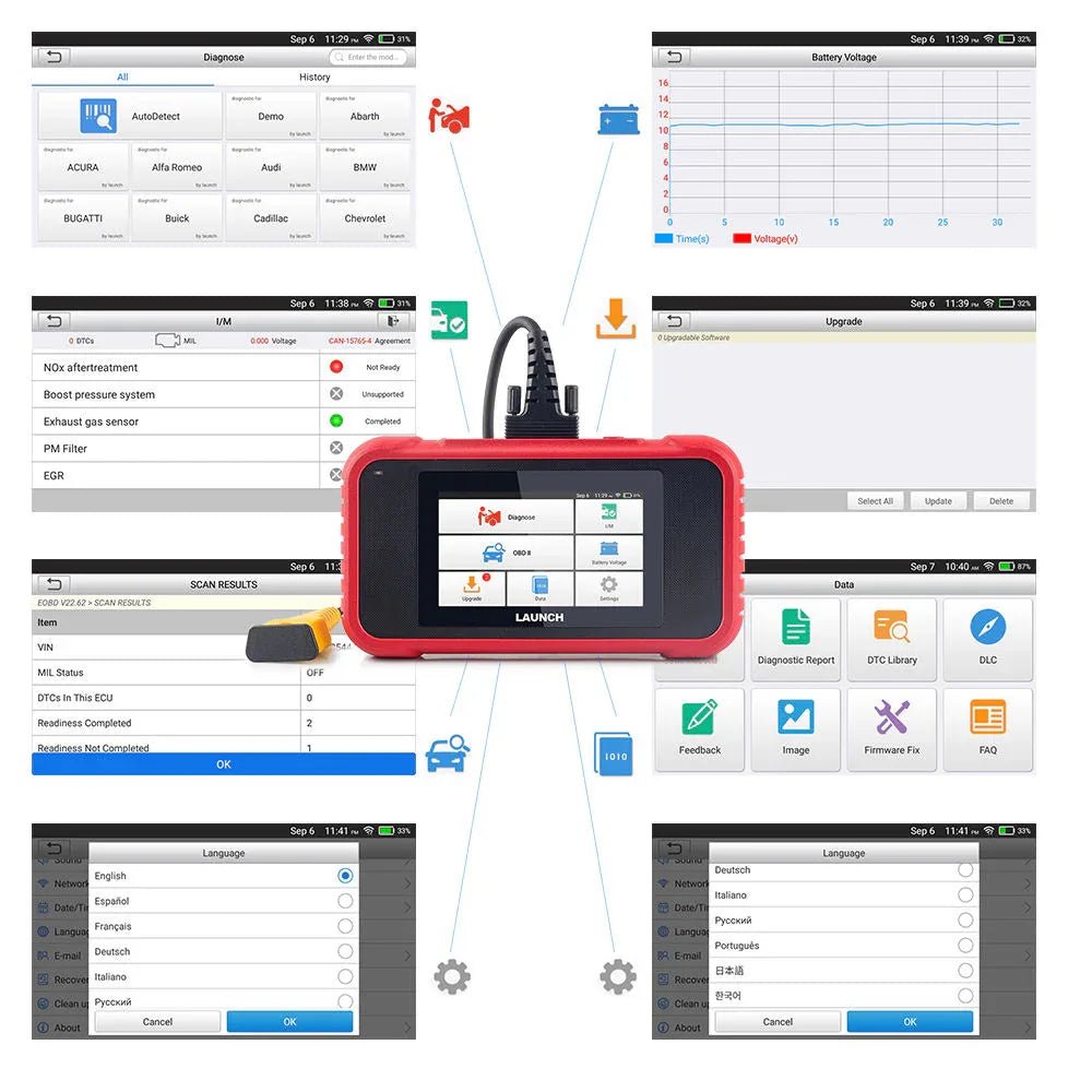 Launch CRP123E V2.0 OBD2 Diagnostikverktyg - LAUNCH