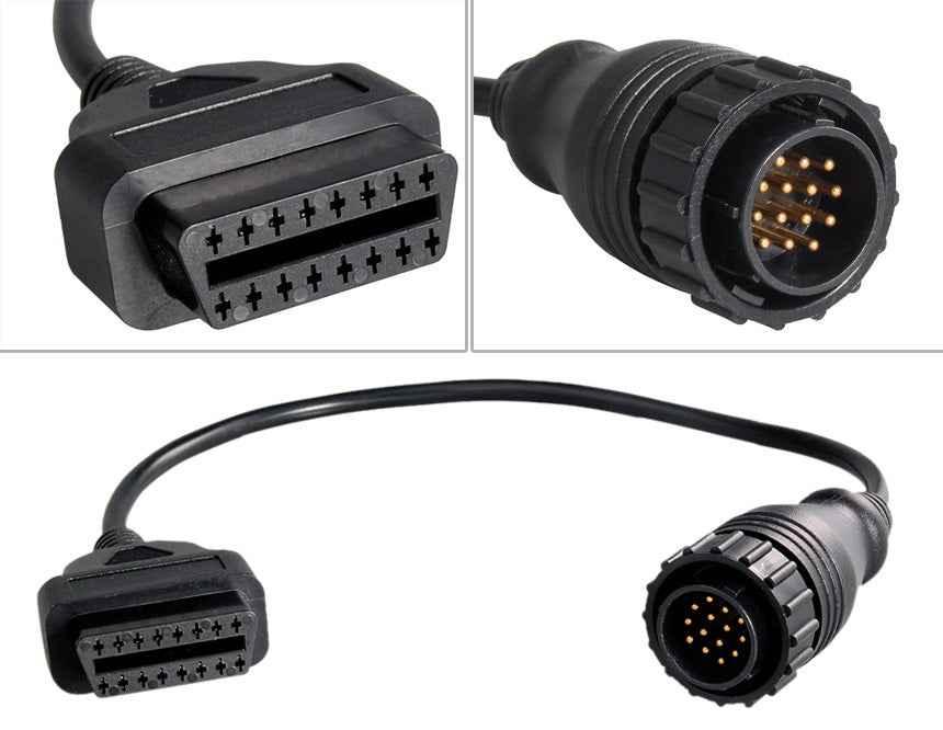 Mercedes 14 - pin till OBD2 Adapterkabel - Felkodsläsare