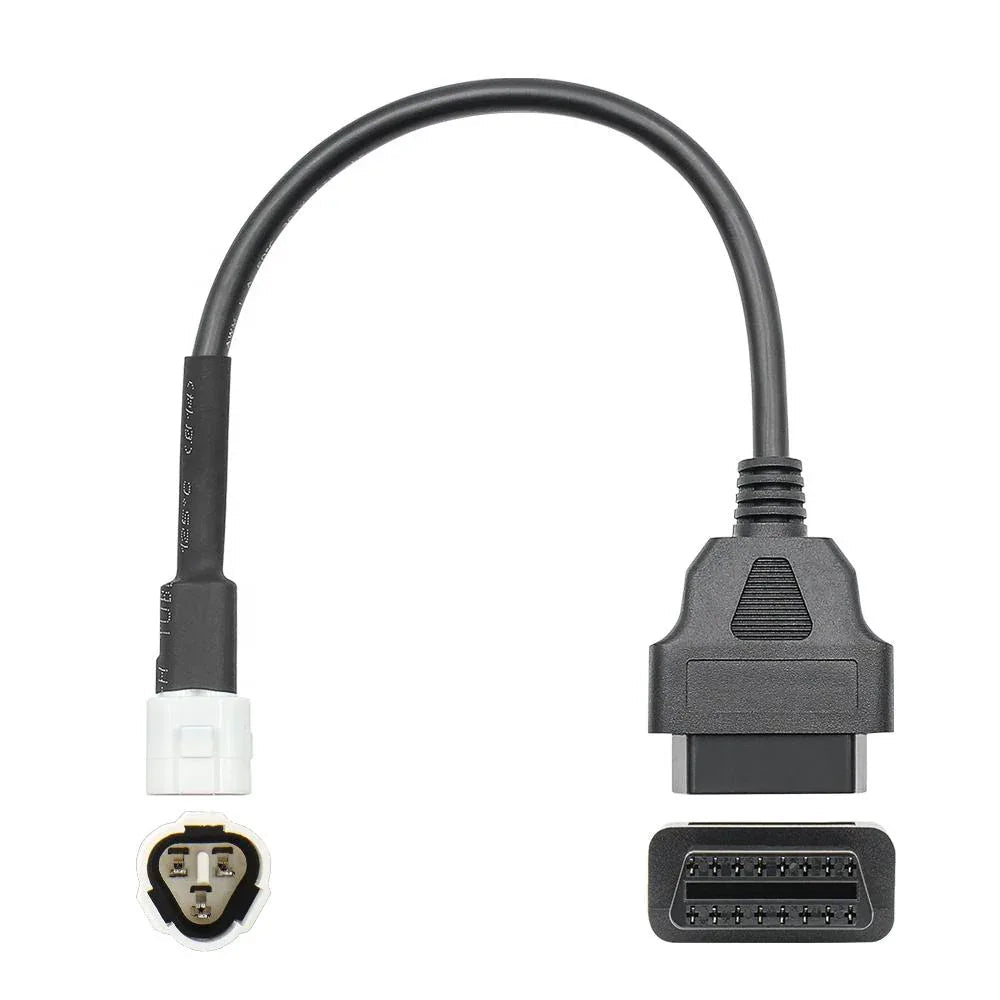 OBD Motorcykelkabel för Yamaha 3 - pin till OBD2 16 - pin Adapter - Felkodsläsare