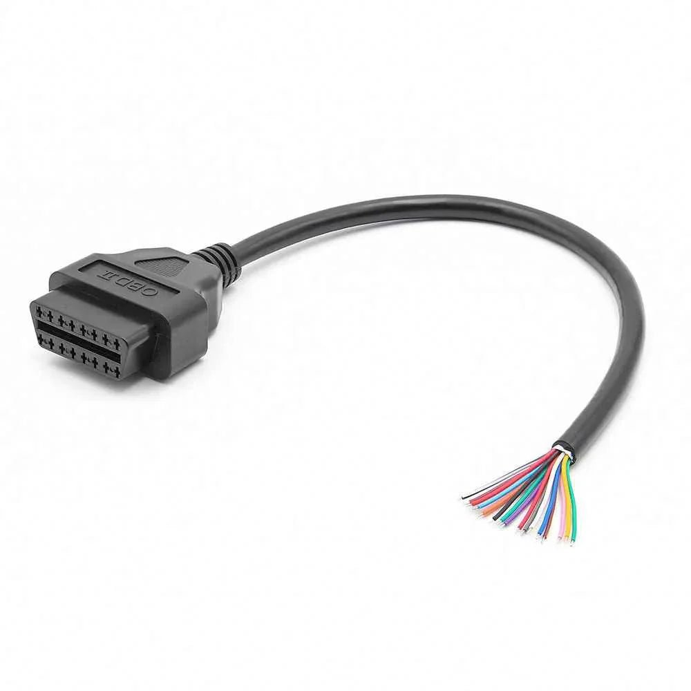 OBD2 16 Pin Female Connector till DIY Förlängningskabel - Felkodsläsare