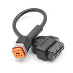 OBD2 - kabel för Harley Davidson 6PIN till 16PIN OBD2 - adapter - Felkodsläsare