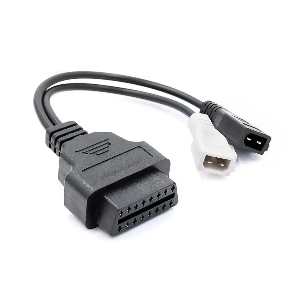OBD2 till 2+2 Pin VAG Adapter – 16 - polig OBD II till 2x2 Diagnoskabel för VW, Audi, Skoda och Seat - Felkodsläsare
