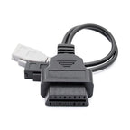 OBD2 till 2+2 Pin VAG Adapter – 16 - polig OBD II till 2x2 Diagnoskabel för VW, Audi, Skoda och Seat - Felkodsläsare