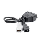 OBD2 till 2+2 Pin VAG Adapter – 16 - polig OBD II till 2x2 Diagnoskabel för VW, Audi, Skoda och Seat - Felkodsläsare