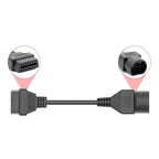 OBDI 17 pin till OBDII 16 pin Adapterkabel – För Mazda - Felkodsläsare