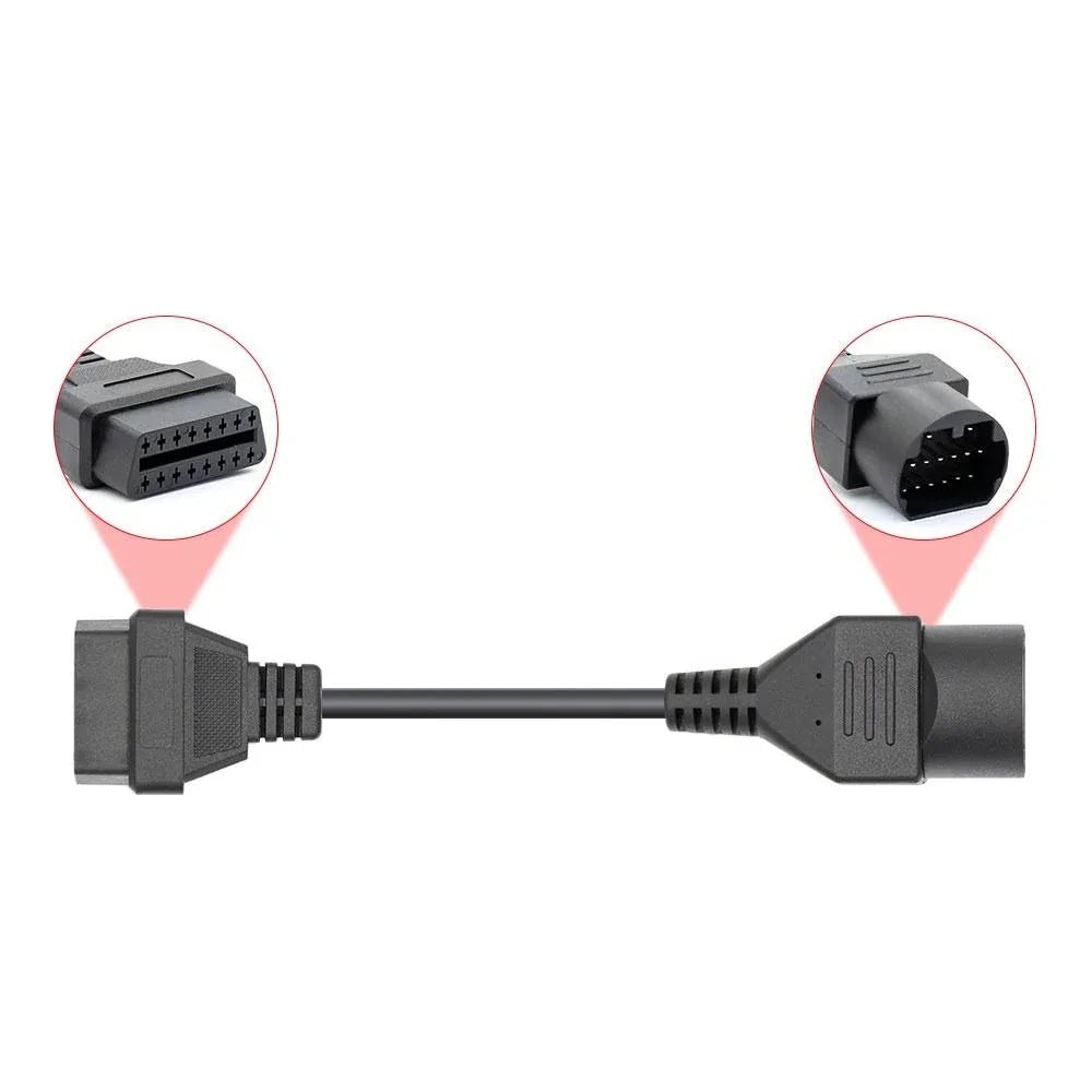 OBDI 17 pin till OBDII 16 pin Adapterkabel – För Mazda - Felkodsläsare