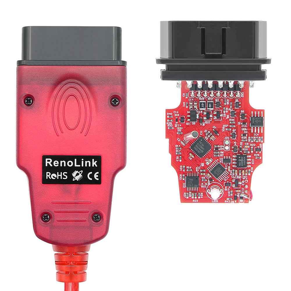 Renolink V2.10 Car Diagnostic Cable – OBD2 ECU Programmer för Renault & Dacia - Renolink