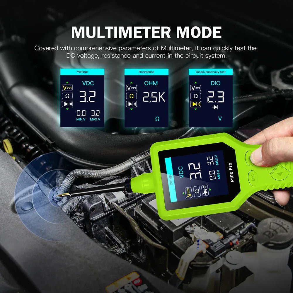 TopDiag Jdiag Power Probe P100 Pro - Elektrisk System Tester - JDiag