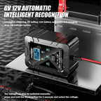 Universal Foxsur 12V Batteriladdare 6V 1.5A Automatisk Smart - Felkodsläsare