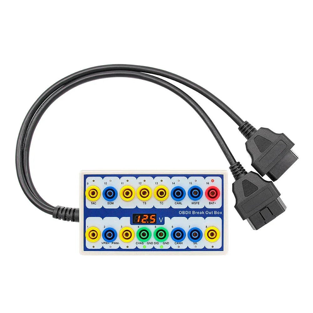 Universal OBD2 Breakout Box - OBDII Diagnostic Tool - Felkodsläsare
