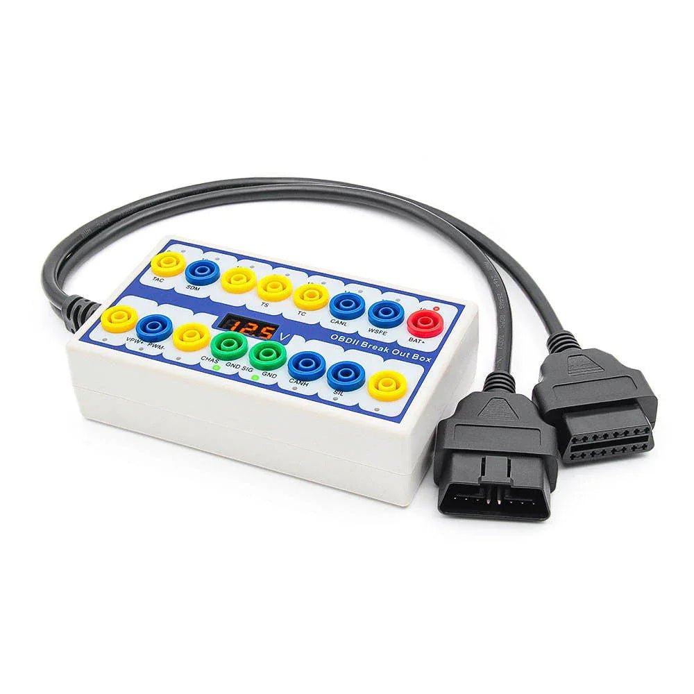Universal OBD2 Breakout Box - OBDII Diagnostic Tool - Felkodsläsare