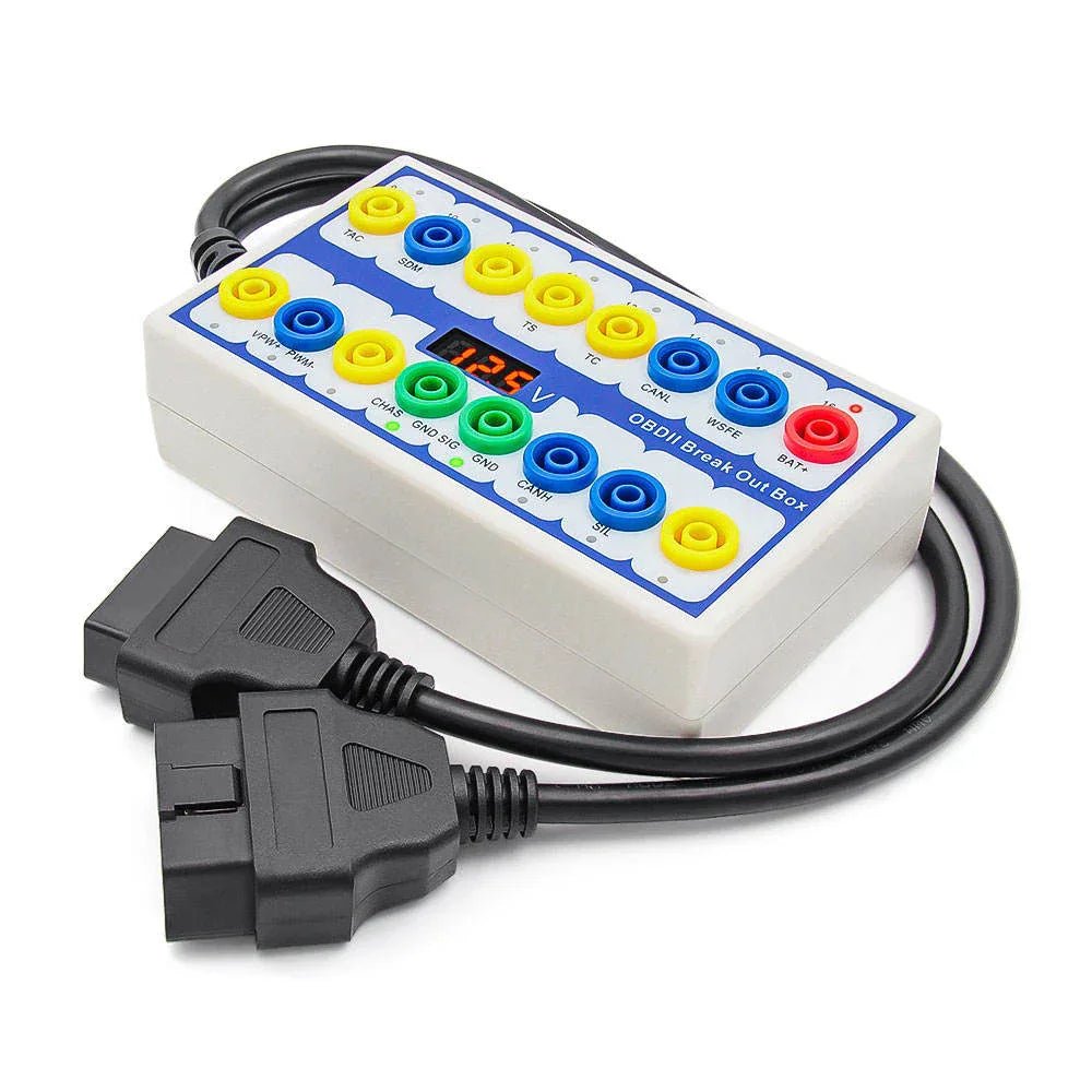 Universal OBD2 Breakout Box - OBDII Diagnostic Tool - Felkodsläsare