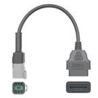 UTV 6 - pin till 16 - pin OBD Adapter – Diagnoskabel för ATV & UTV - Felkodsläsare