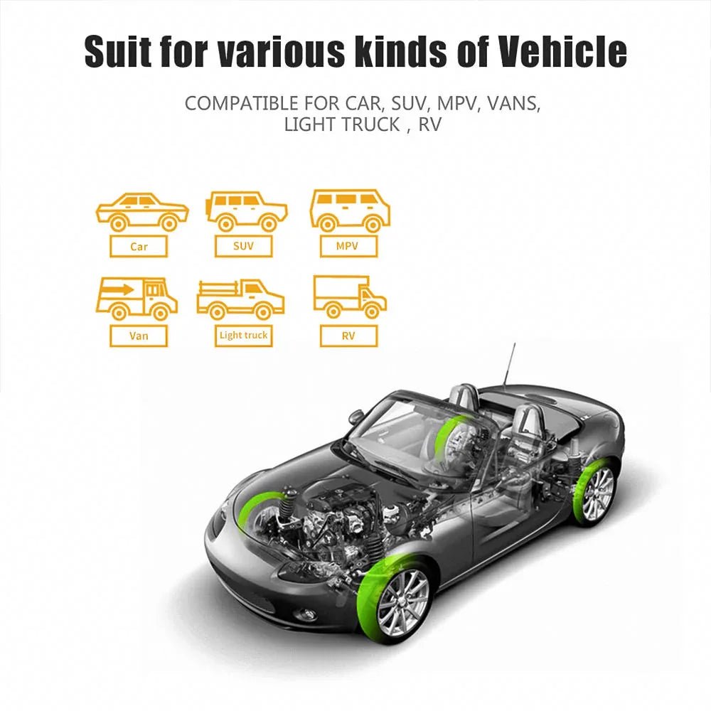 V101B Trådlös 5.0 Däcktrycksmätare för Universella Bilar - Felkodsläsare