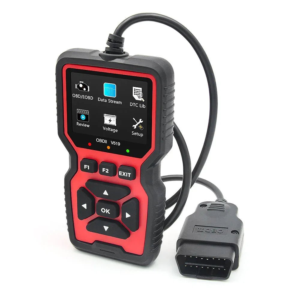 V519 OBD2 Multiverktyg – Motorfelsläsare med Mode 6 & Mode 8 - Felkodsläsare