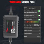 Vgate BA100 – Bluetooth batteritestare & batterimonitor 6–20V (6V/12V) för Android/iOS - Vgate